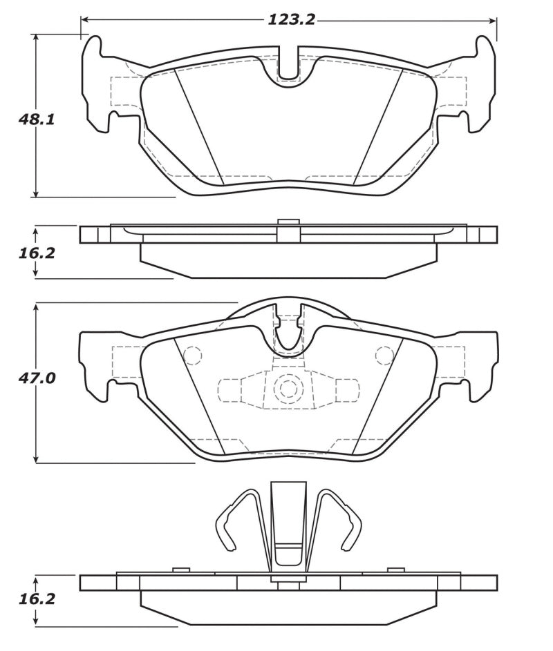StopTech Performance Front Brake Pads — Fits 2006-2013 BMW 128i/328i/X1