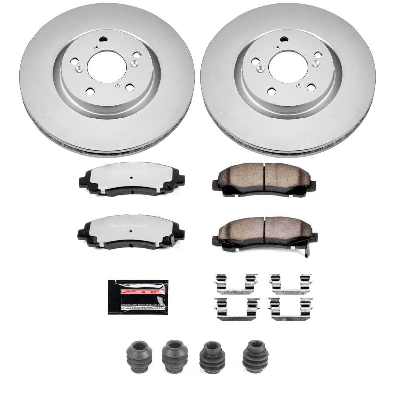 Power Stop 09-14 Acura TL Front Z36 Coated Truck & Tow Brake Kit