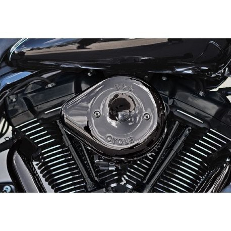 S&S Cycle Stealth Teardrop Air Cleaner Kit — Lava Chrome — Fits 2017+ Harley-Davidson M8