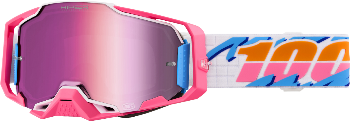 100-Percent Armega Hiper Goggle Lefreak Hiper Pink Mirror Lens (50003-10022)