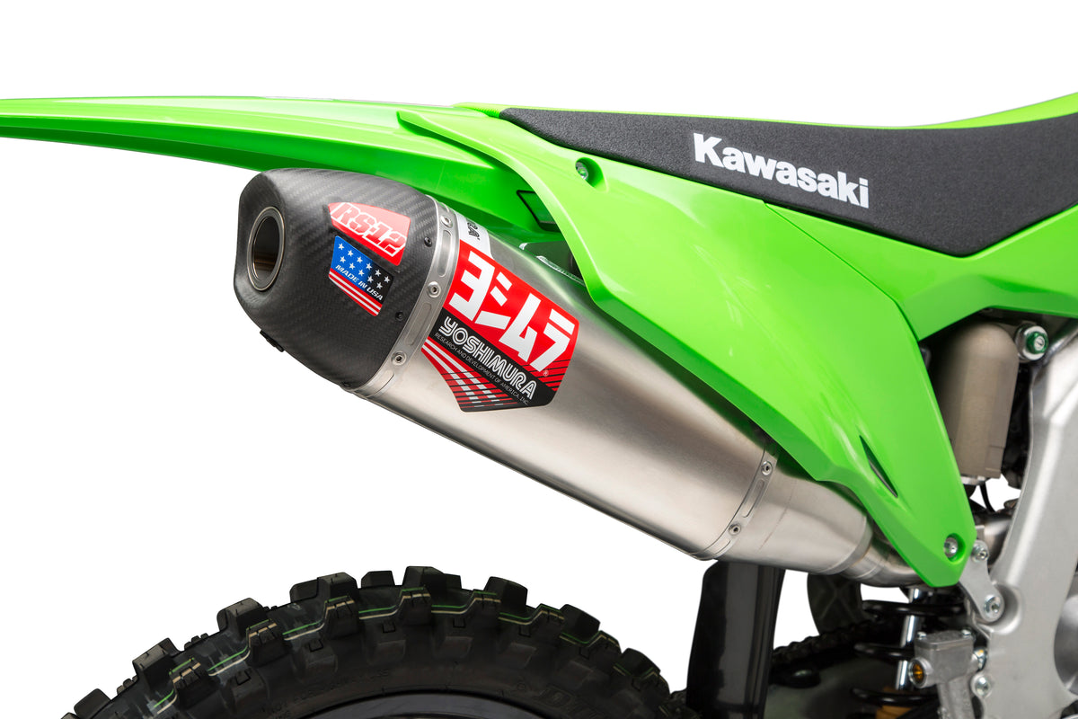 Yoshimura RS-4 Header/Canister/END CAP Exhaust Slip-on SS-AL-CF (231022D320)