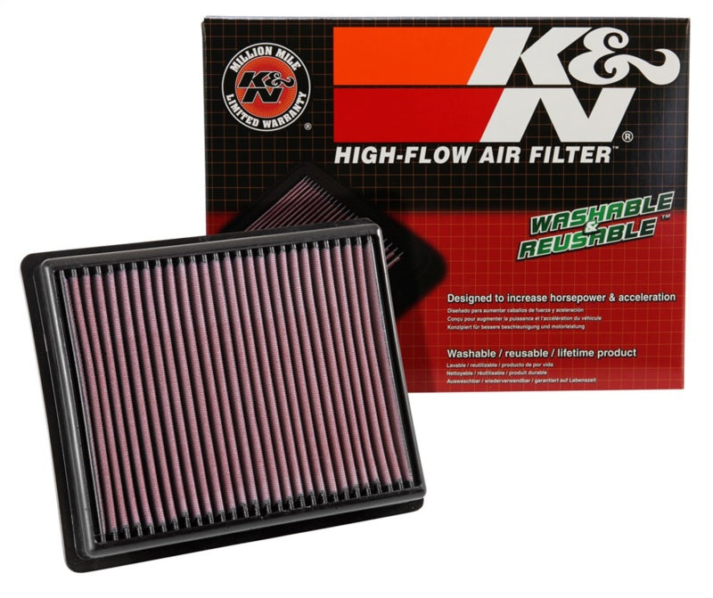 K&N 33-3054 Drop In Air Filter — Fits 14-17 Opel Vivaro B L4-1.6L DSL