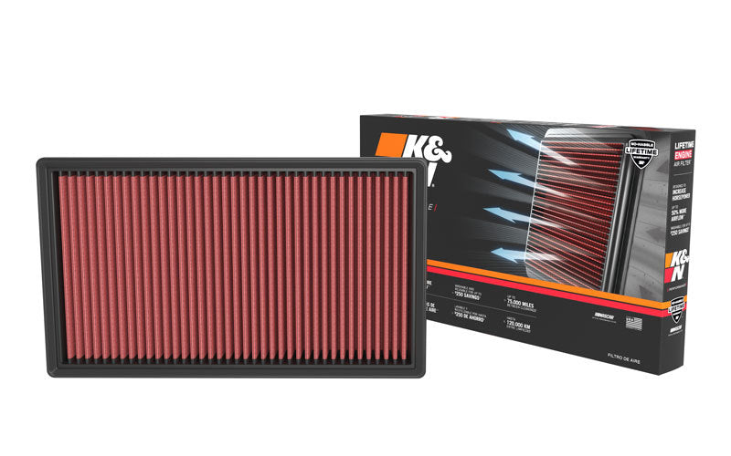 K&N 33-3173 Replacement Air Filter — Fits 2022-2024 Mercedes-Benz C300 2.0L
