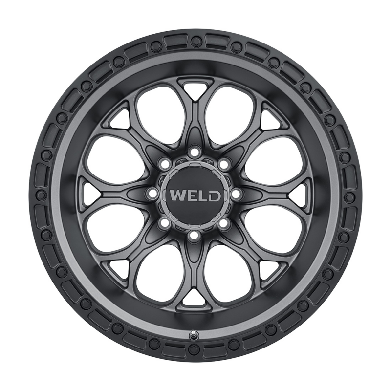 Weld Ledge 8 20x9 / 8x165.1 / ET0 / BS 5 - Satin Gunmetal w/ Satin Black Ring