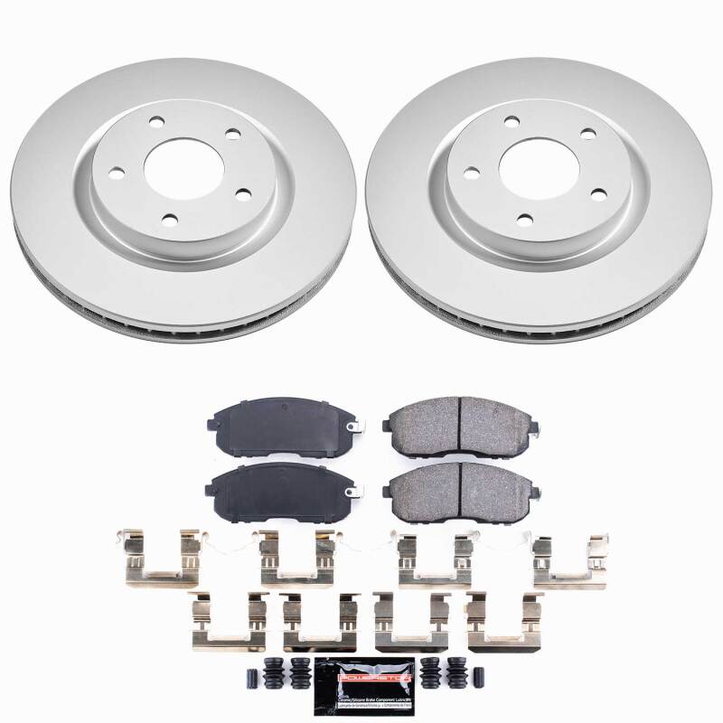 Power Stop 07-12 Nissan Sentra Front Z23 Coated Brake Kit