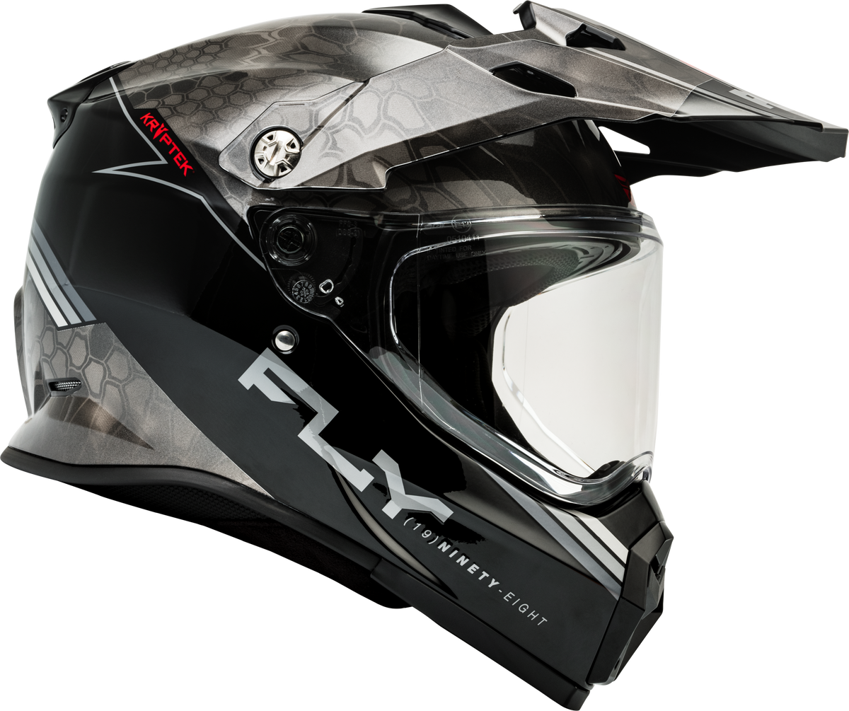 Fly Racing Trekker Kryptek Conceal Helmet Black/Grey/White SM (73-7027S)