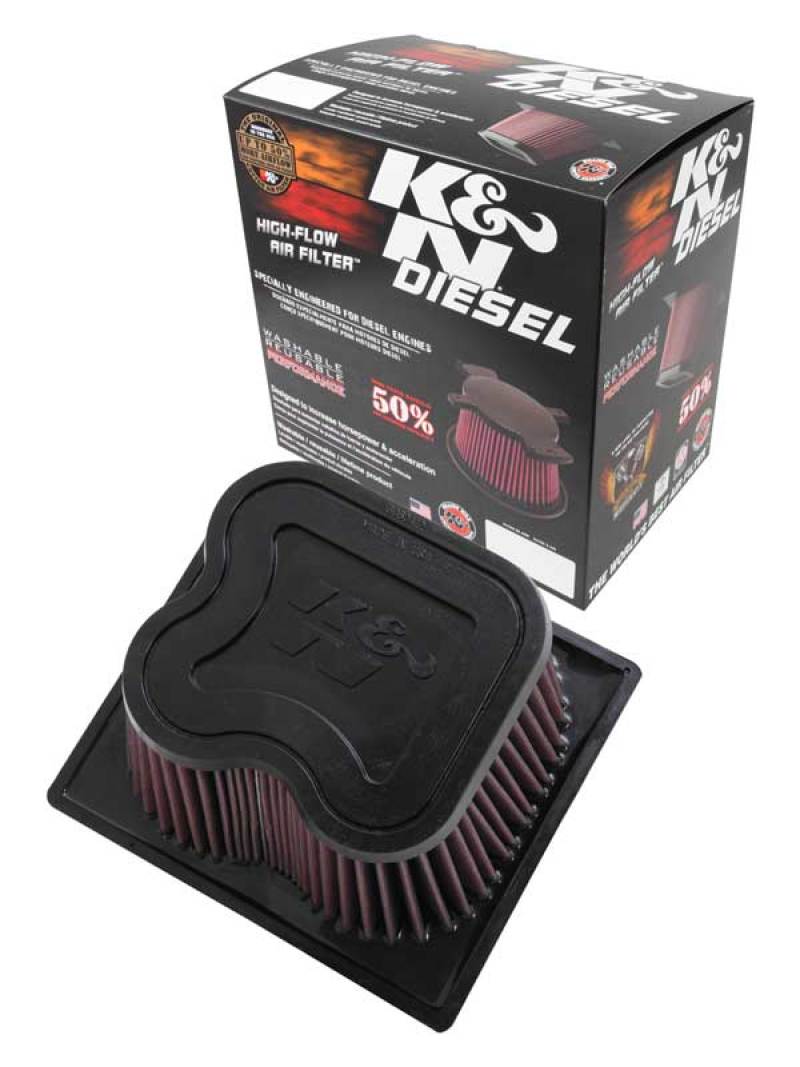 K&N E-0787 High-Flow Replacement Air Filter — Fits 2010-2012 Dodge Ram 2500/3500/4500/5500 6.7L Diesel