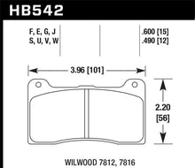 Cargar imagen en el visor de la galería, Hawk Wilwood 7812 / 7816 DTC-50 Motosports Brake Pads