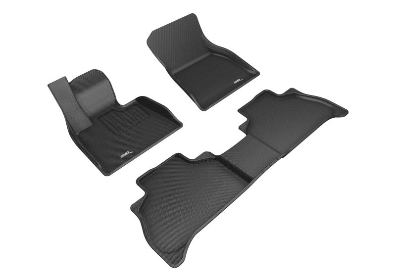 3D MAXpider Kagu Floor Mats - Black — Fits 2019-2023 BMW X5