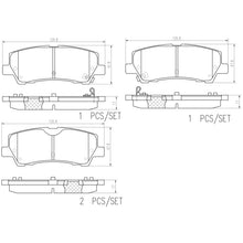 Load image into Gallery viewer, Brembo 15-18 Ford Mustang Rear NAO Brake Pad
