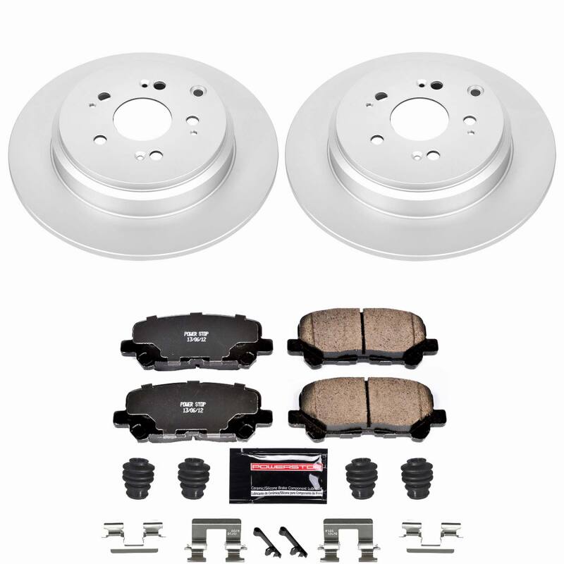 Power Stop 12-15 Honda Pilot Rear Z23 Coated Brake Kit