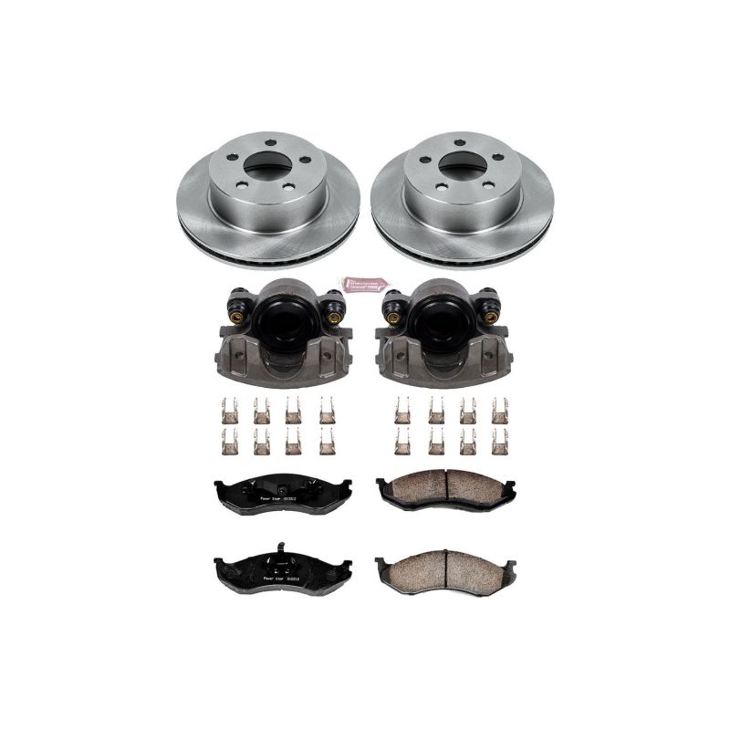 Kit de frenos delanteros especiales Power Stop para Jeep Cherokee 99-01 con pinzas