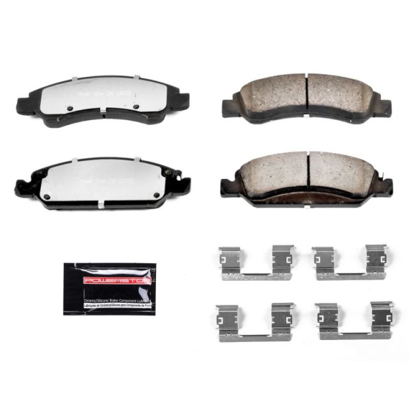 Pastillas de freno delanteras Z36 para camioneta y remolque Chevrolet Silverado 1500 06-18 con herrajes