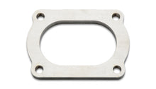 Cargar imagen en el visor de la galería, Vibrant T304 SS 4 Bolt Flange for 3in O.D. Oval tubing