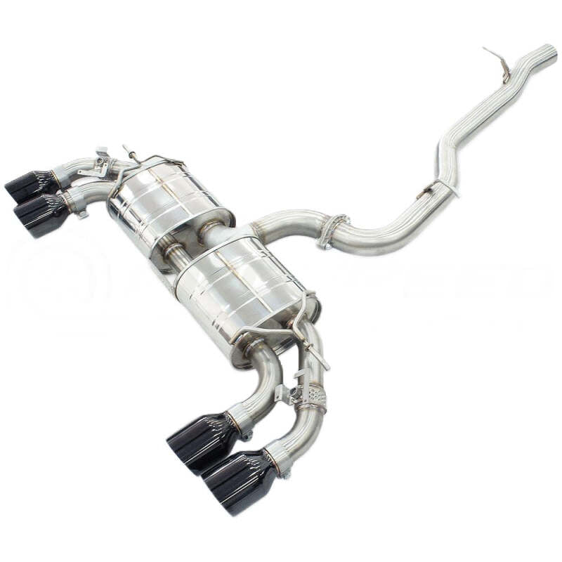 Invidia R400 Valved Cat Back Exhaust w/ Black Tips — Fits 2022+ Volkswagen Golf R MK8