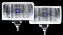 Cargar imagen en el visor de la galería, Hella 450 H3 12V SAE/ECE Fog Lamp Kit Clear - Rectangle (Includes 2 Lamps)