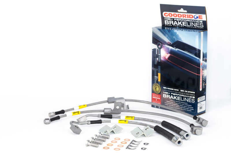 Conductos de freno de acero inoxidable G-Stop para todos los modelos Ford Mustang 2015 de Goodridge