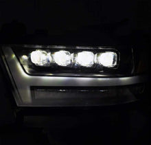 Cargar imagen en el visor de la galería, AlphaRex 19-20 Ram 1500HD NOVA LED Proj Headlights Plank Style Gloss Blk w/Activ Lght/Seq Signal/DRL