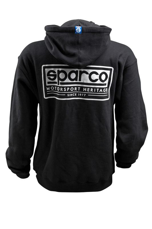 Sparco Swtshrt Hooded Heritage Blk Xx