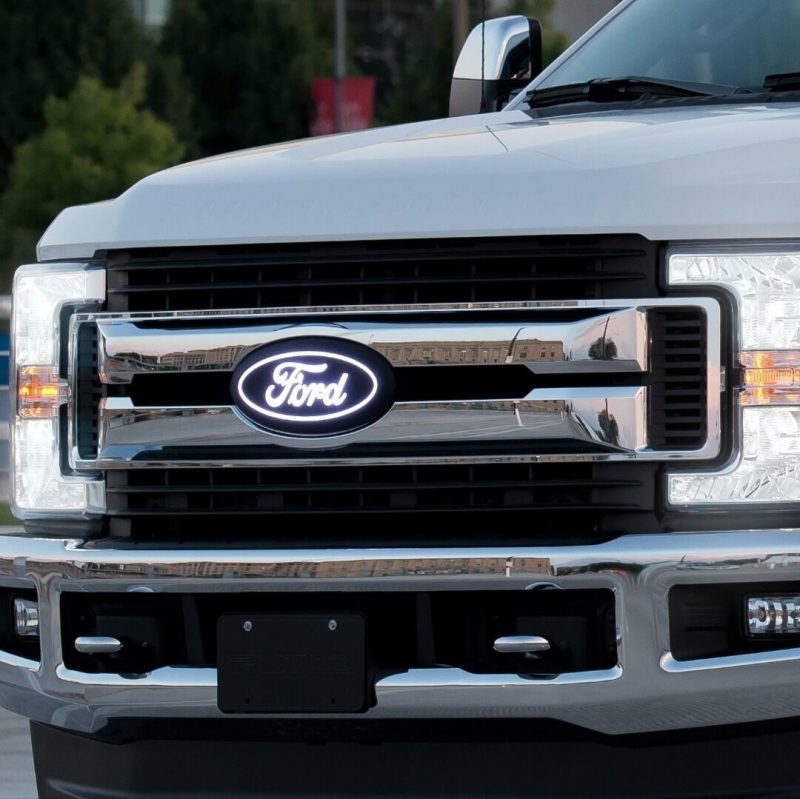 Emblema LED delantero Luminix Ford SuperDuty Putco 17-20 (sin corte para cámara)