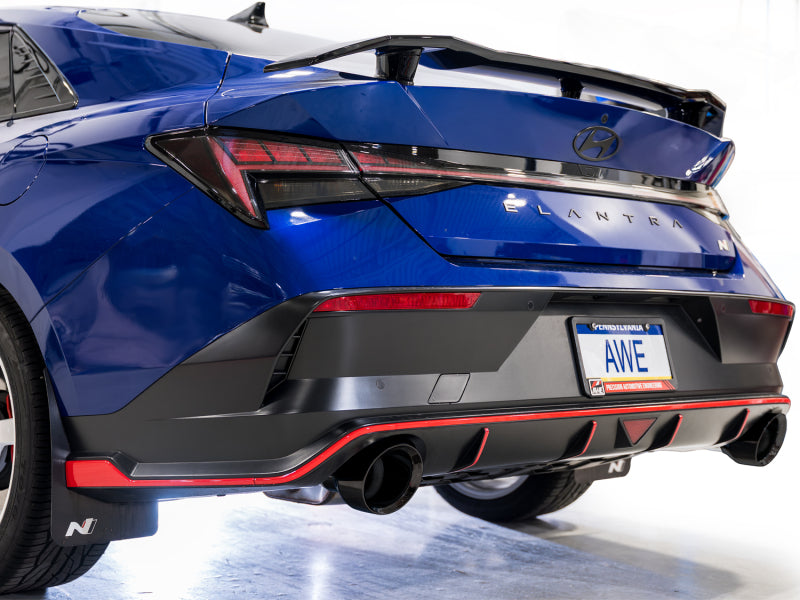 AWE 22-26 Hyundai Elantra N SwitchPath Cat-Back Exhaust - Diamond Black Tips