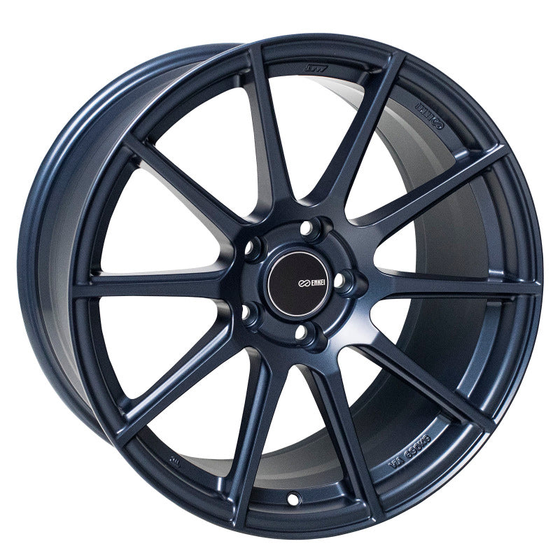 Rueda Enkei TS10 de 18 x 9,5, 35 mm de desplazamiento, patrón de pernos de 5 x 114,3, diámetro interior de 72,6 mm, color azul mate (pedido mínimo 40)