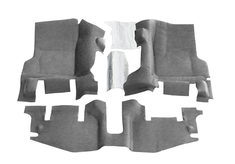 Kit de piso BedRug BedTred delantero de 3 piezas para Jeep TJ 97-06 con consola central (incluye protectores térmicos)