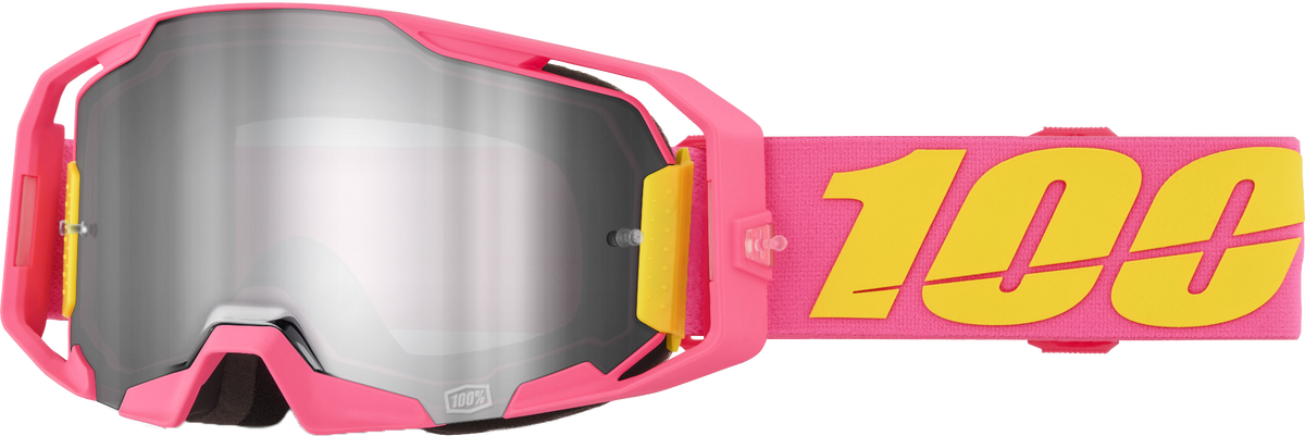 100-Percent Armatic Goggle Snackpak Silver Flash ENS (50060-10017)
