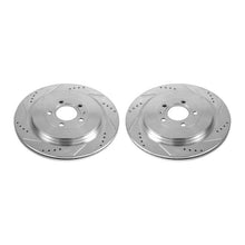 Cargar imagen en el visor de la galería, Power Stop 13-14 Ford Mustang Rear Evolution Drilled &amp; Slotted Rotors - Pair