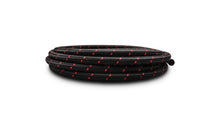 Cargar imagen en el visor de la galería, Vibrant -10 AN Two-Tone Black/Red Nylon Braided Flex Hose (5 foot roll)