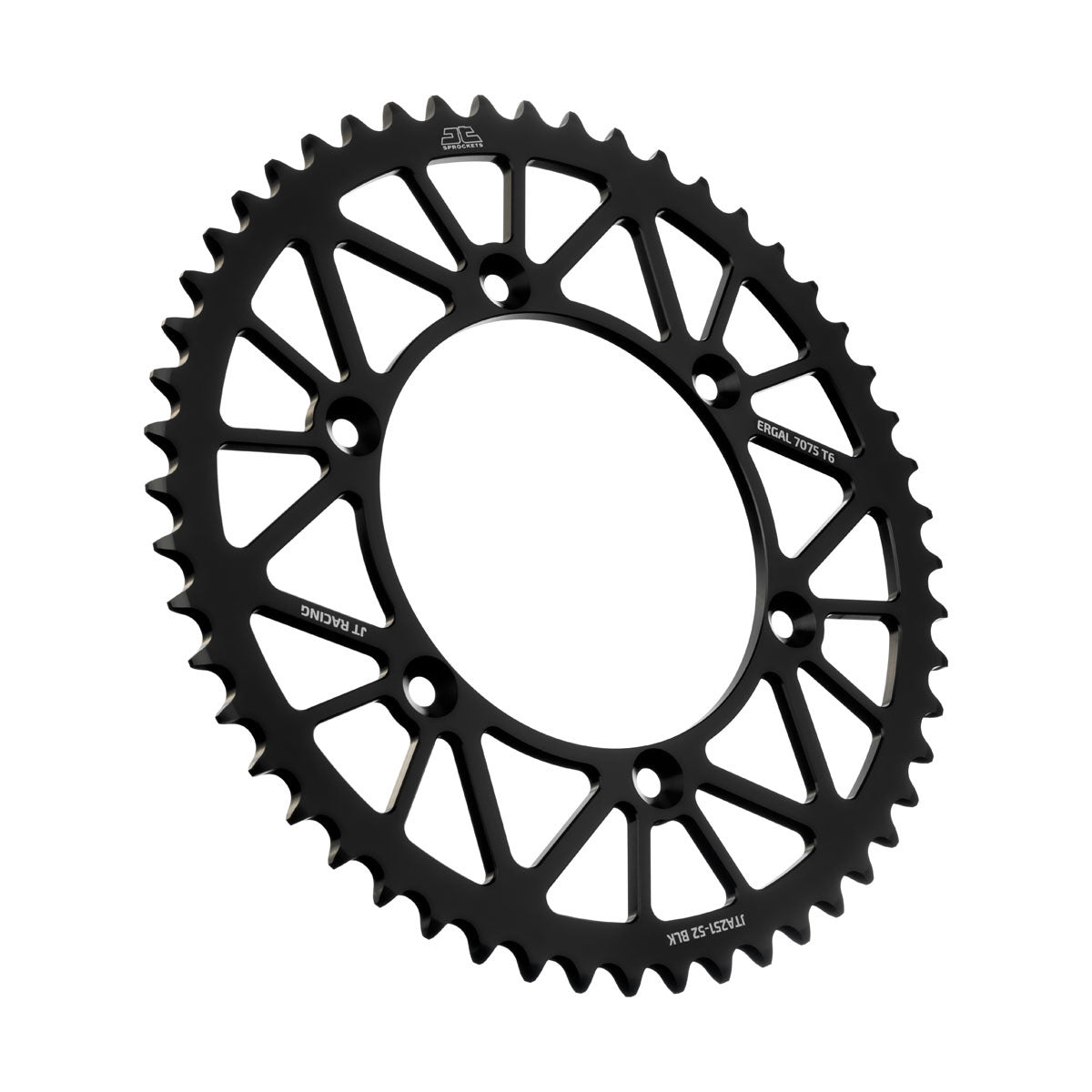 JT Rear Racelite Sprocket Alum 52T-520 BLK HON/YAM (JTA251.52BLK)