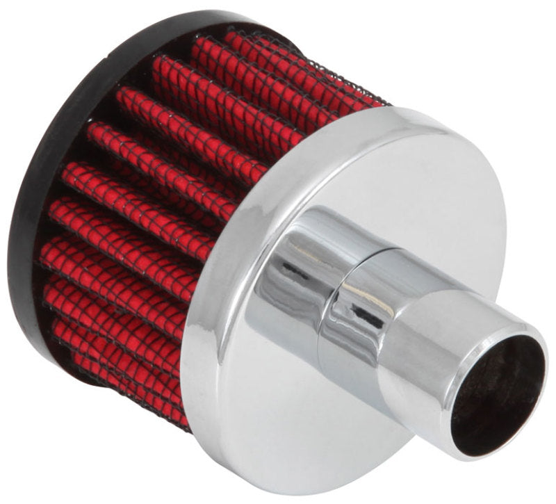 K&N 62-1030 Crankcase Vent Filter — .75in Vent, 2in OD, 1.5in Height, Rubber Top