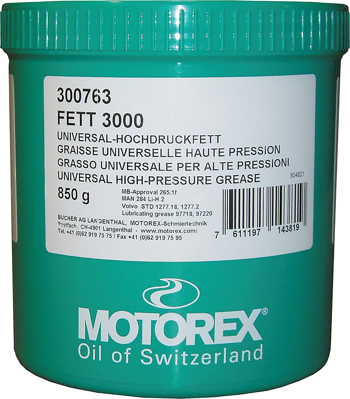 MOTOREX Grease 3000 850G (12/Case Sold EA) (300766)