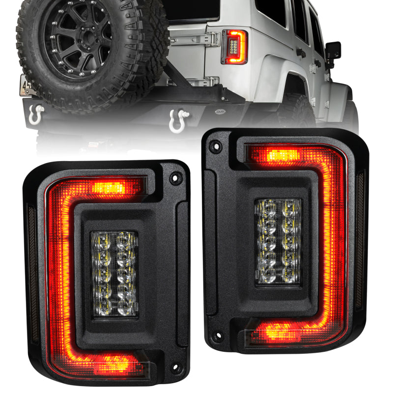 Luces traseras LED empotradas para Jeep Wrangler JK Oracle 07-17 - Tintadas VER GARANTÍA