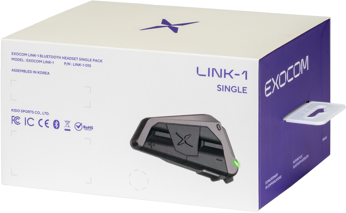 Exocom Link-1 Bluetooth Communicator (SINGLE PACK) (EC-LINK1-S)