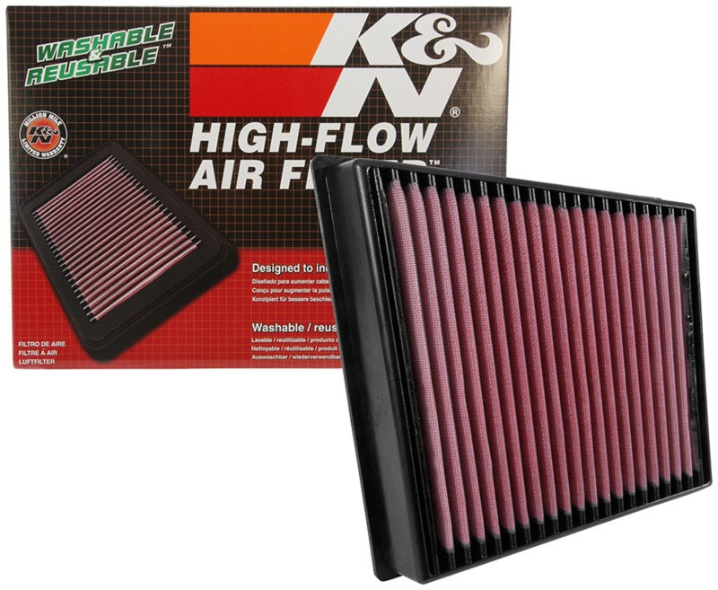 K&N 33-5065 Drop-In Air Filter — Fits 2017-2019 Chevrolet Silverado 2500HD/3500HD, GMC Sierra 2500HD/3500HD V8-6.6L DSL