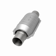 Cargar imagen en el visor de la galería, MagnaFlow Conv Univ 2in Inlet/Outlet Ctr/Ctr Round 9in Body L x 5.125in W x 13in Overall L 49 State