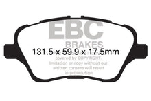 Cargar imagen en el visor de la galería, EBC 13+ Ford Fiesta 1.6 Turbo ST Redstuff Front Brake Pads