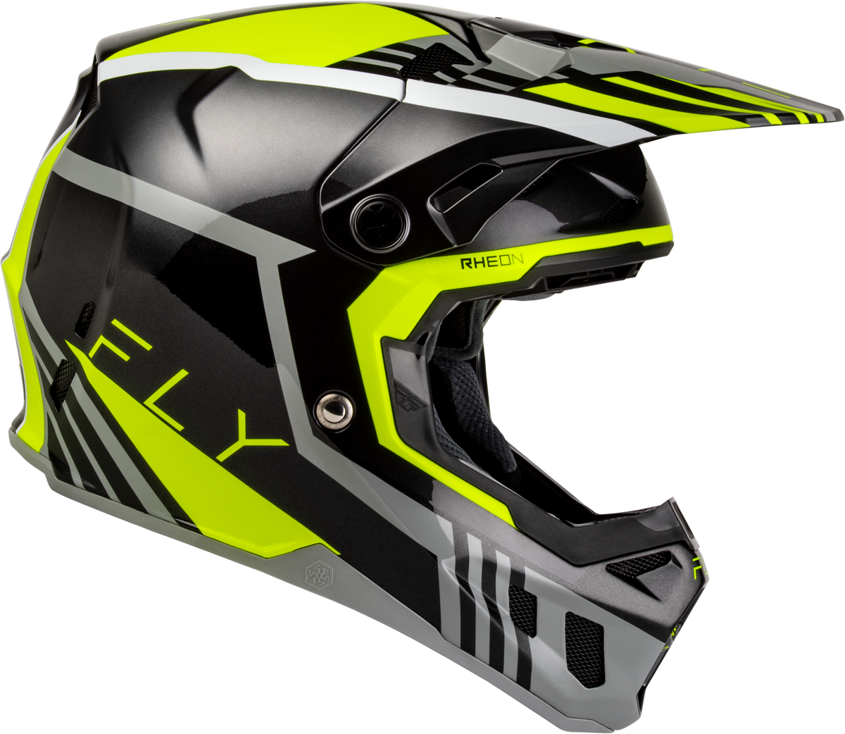 Fly Racing Formula CC Strike Helmet Grey/Black/HI-VIS MD (73-4364M)