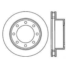 Cargar imagen en el visor de la galería, StopTech Power Slot 00-05 Ford Excursion / 99-04 F250/F350 Front Left Slotted CRYO Brake Rotor