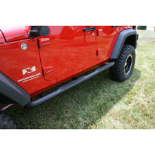 Cargar imagen en el visor de la galería, Rugged Ridge 3 In Round Tube Steps Black 07-18 Jeep Wrangler Unlimited JK