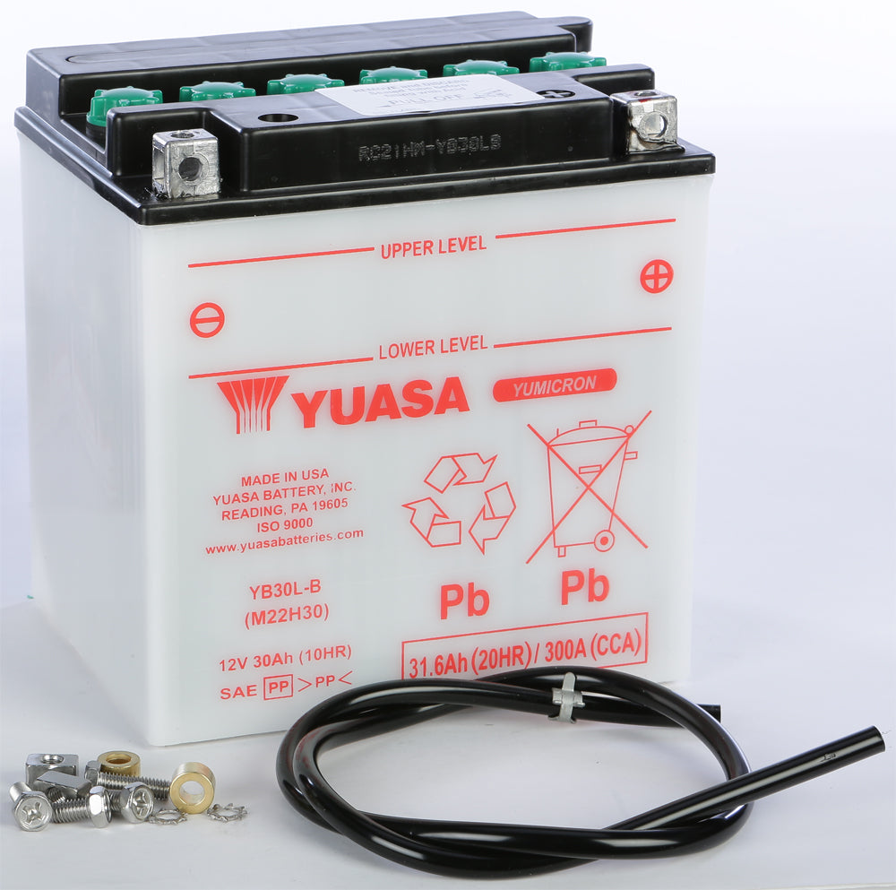 Yuasa Battery YB30L-B Conventional (YUAM22H30TWN)