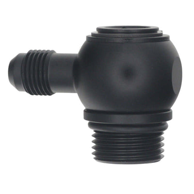 DeatschWerks 10AN ORB Male to 6AN Male Flare 90-Degree Swivel Fitting - Matte Black