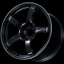 Cargar imagen en el visor de la galería, Advan TC4 18x9 +25mm 5x112 Racing Black Gunmetallic and Ring Wheel