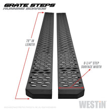 Cargar imagen en el visor de la galería, Westin Grate Steps Running Boards 79 in - Textured Black