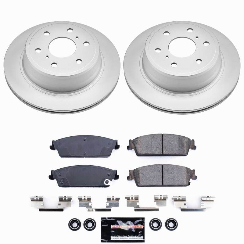 Power Stop 07-14 Cadillac Escalade Rear Z23 Coated Brake Kit