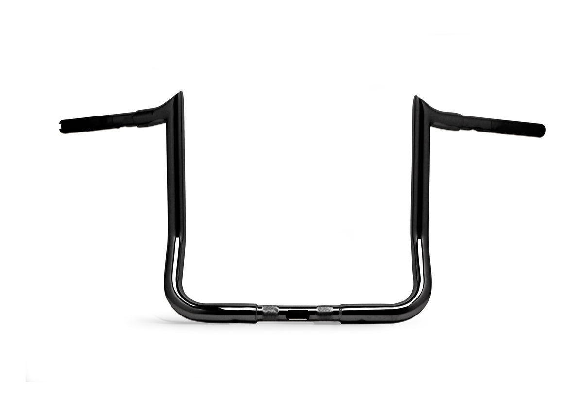 Baggernation 10" Monkey Bagger Bars Black `86-23 FLH/FLT (MBB125-10 B)