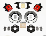 Wilwood Combination Parking Brake Rear Kit 11.00in Drilled Red Civic / Integra Drum 2.46 Hub Offset