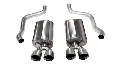 CORSA Performance Sport Axle-Back Exhaust Polished — Fits 2009-2013 Chevrolet Corvette C6