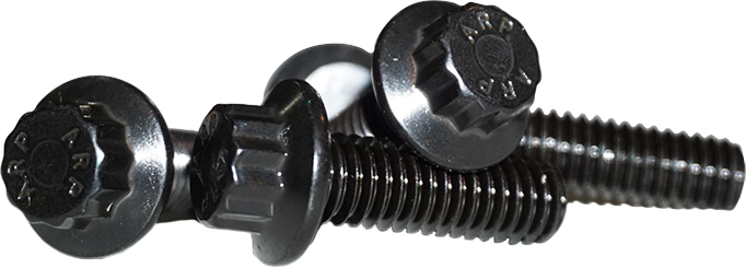 Lyndall Brakes 12 Point Front Rotor Bolts Black 5/16-18X1 (108-9650)